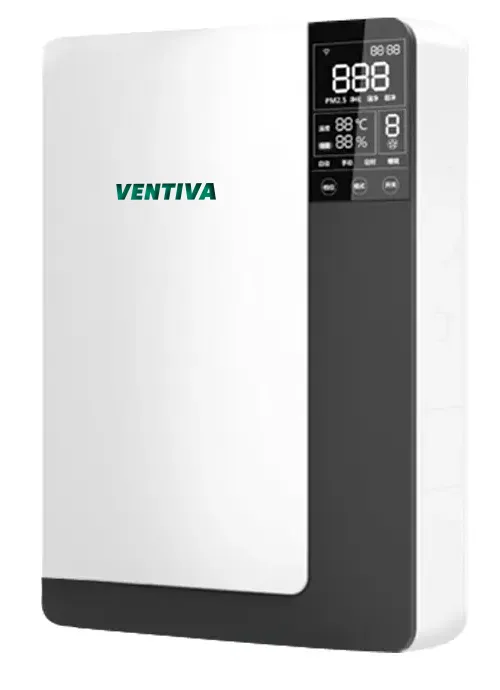VENTIVA VNT-VST-001 duvar tipi ısı geri kazanım cihazı ön görünüş